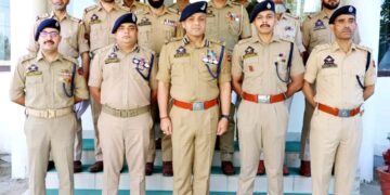 Budgam Police felicitated for busting fake employment syndicate and digitisation of Beat Policing