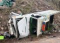 Tata Mobile Rolls Down At Shiendra Top Surankote; 3 Injured, 2 Critical