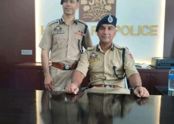 Sajad Khaliq Bhat assumes charge as SSP Handwara