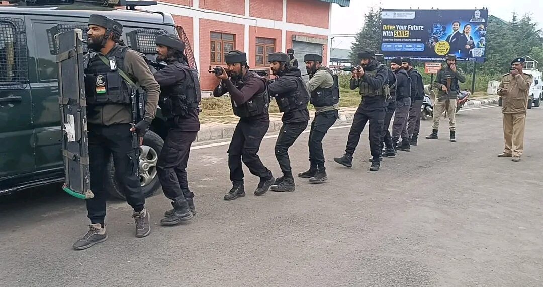 Police Conduct Anti-Fidayeen Mock Drill at Harnag Railway Station in Kulgam