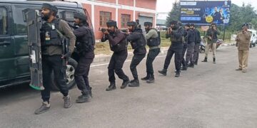 Police Conduct Anti-Fidayeen Mock Drill at Harnag Railway Station in Kulgam