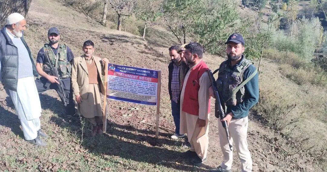 Police attach properties of 3 accused in Handwara