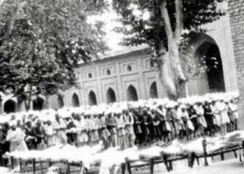NC posts picture of funeral prayers of July 13,1931 ” martyrs”, recall their sacrifice “struggle for dignity and identity”