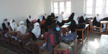 Higher Sec Schools across Kashmir re-opened today after outbreak of COVID-19 last year