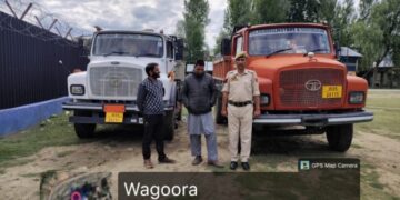 2 Tippers Seized for Illegal Mineral Transport in Baramulla: Police