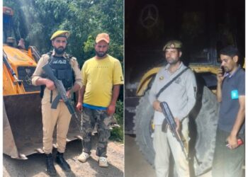2 JCBs seized for illegal mining in Baramulla: Police