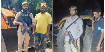 2 JCBs seized for illegal mining in Baramulla: Police