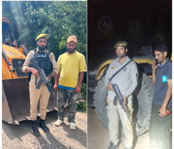 2 JCBs seized for illegal mining in Baramulla: Police