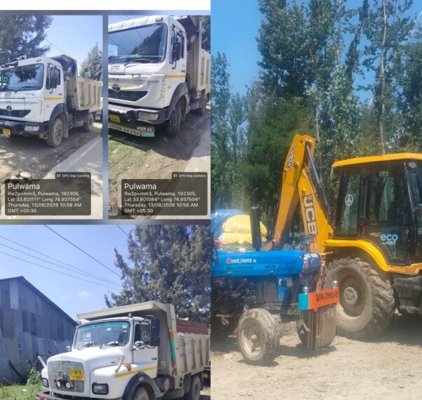 Two Vehicles Carrying Illegally Extracted Mining Materia Seized  In Anantnag: Police