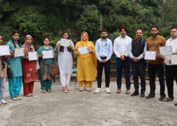 20 youth complete EDP training at SBI- RSETI Ramban