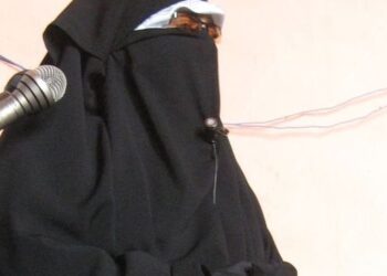 DeM activists protest against slapping of PSA on Asiya Andrabi, Fahmida