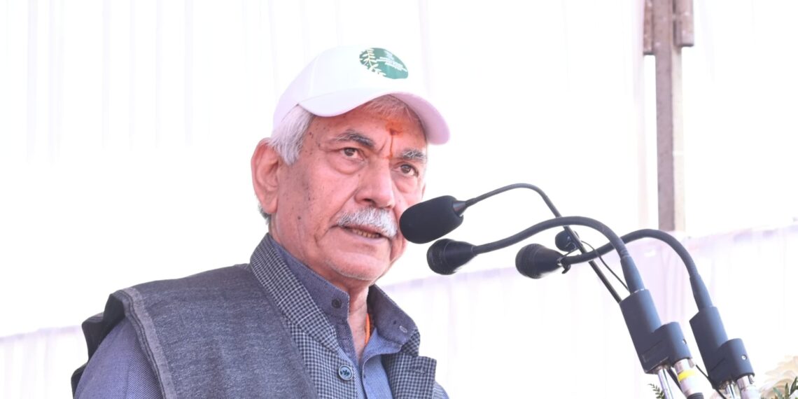 LG Sinha Says Drug Smuggling from Neighboring Country Fueling Terror, Radicalization in J&K