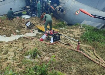 IAF AN-32 Aircraft Crashes at Assam’s Jorhat Airbase, Rescue Operations Underway
