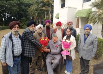Delegation Led by J S Azad Convener JKNC Minority cell called upon Party President Dr Farooq Abdu