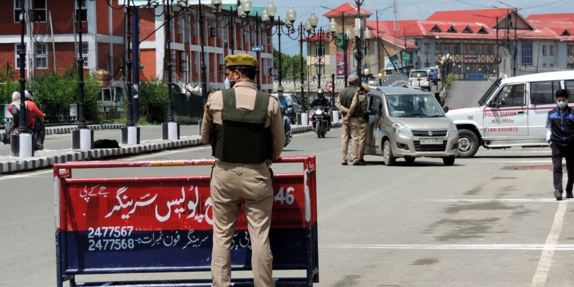 Enforcing strict lock-down in Srinagar to contain the surge in COVID-19 positive cases in Kashmir valley
