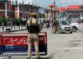 Enforcing strict lock-down in Srinagar to contain the surge in COVID-19 positive cases in Kashmir valley