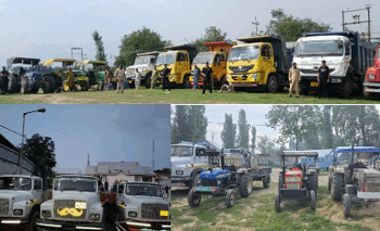 27 vehicles for illegal mining in Shopian,G’bal: Police