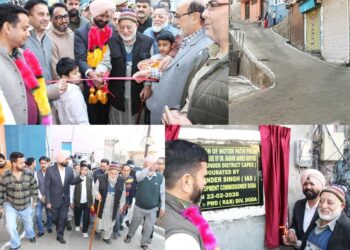 DC Doda inaugurates construction of Motorable Path at Nehru Chowk under District Capex