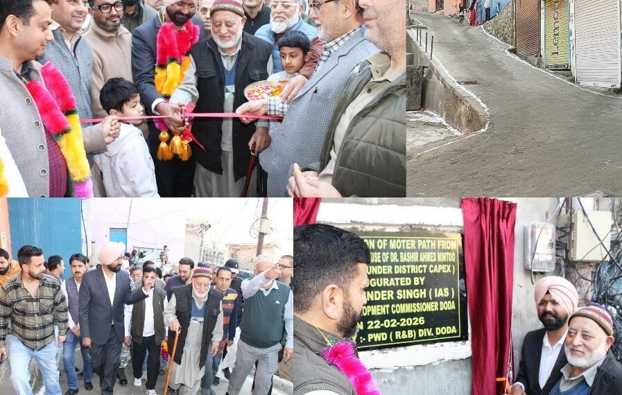 DC Doda inaugurates construction of Motorable Path at Nehru Chowk under District Capex
