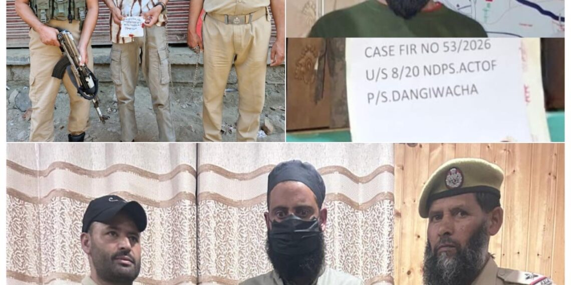 3 Drug Peddlers Arrested in Separate Ops Across Kashmir: Police