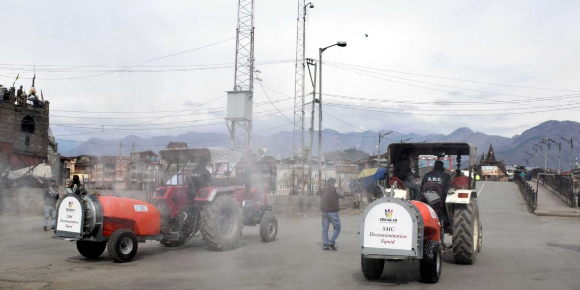 COVID-19: Srinagar Muncipal Corporation pressed into service Boom Sprayers
