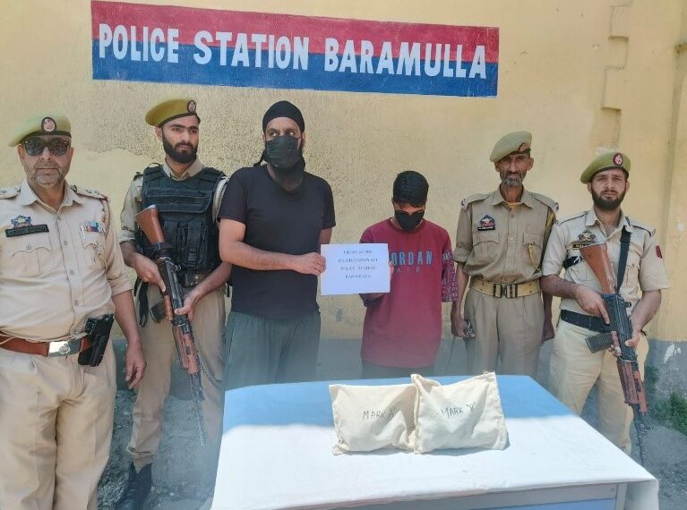 4 Drug Peddlers Arrested in Baramulla & Handwara, Contraband Substances Seized : Police