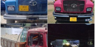 4 Vehicles Seized in Ganderbal For Illegal Mining Activities: Police