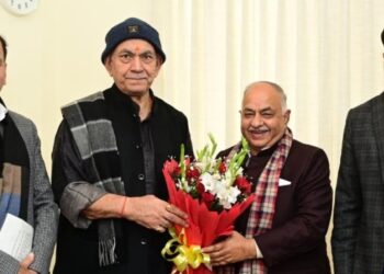 Kuldeep Raj Dubey, MLA Reasi calls on LG