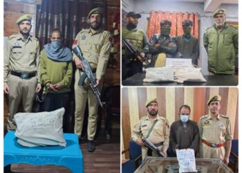 5 kg contraband substances seized in twin operations in South Kashmir, 4 held: Police