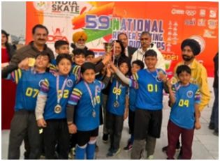 59 Roller Skating Hockey Championship : Roller Skating Cadet Boys secure historic Gold for JK