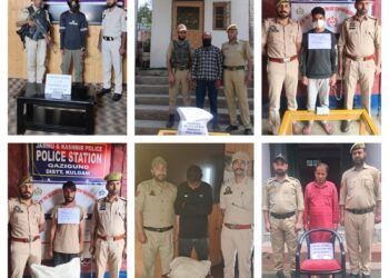 Drug Crackdown Across Kashmir, 6 held: Police