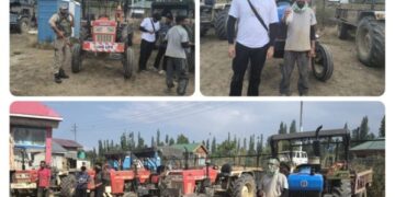 Six Tractors Seized in Baramulla Mining Crackdown: Police