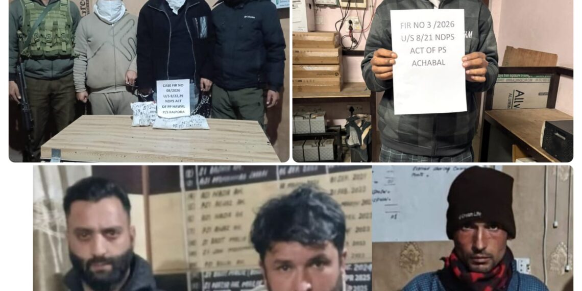 Police arrests 06 drug peddlers; Contraband/psychotropic substances recovered