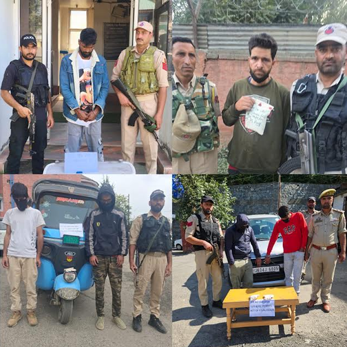 Seven Drug Peddlers Arrested With Contraband Substances In B’gam, Anantnag: Police