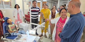 Yudhvir Sethi reviews healthcare services at Dental Hospital Amphalla, announces Ambulance from CDF