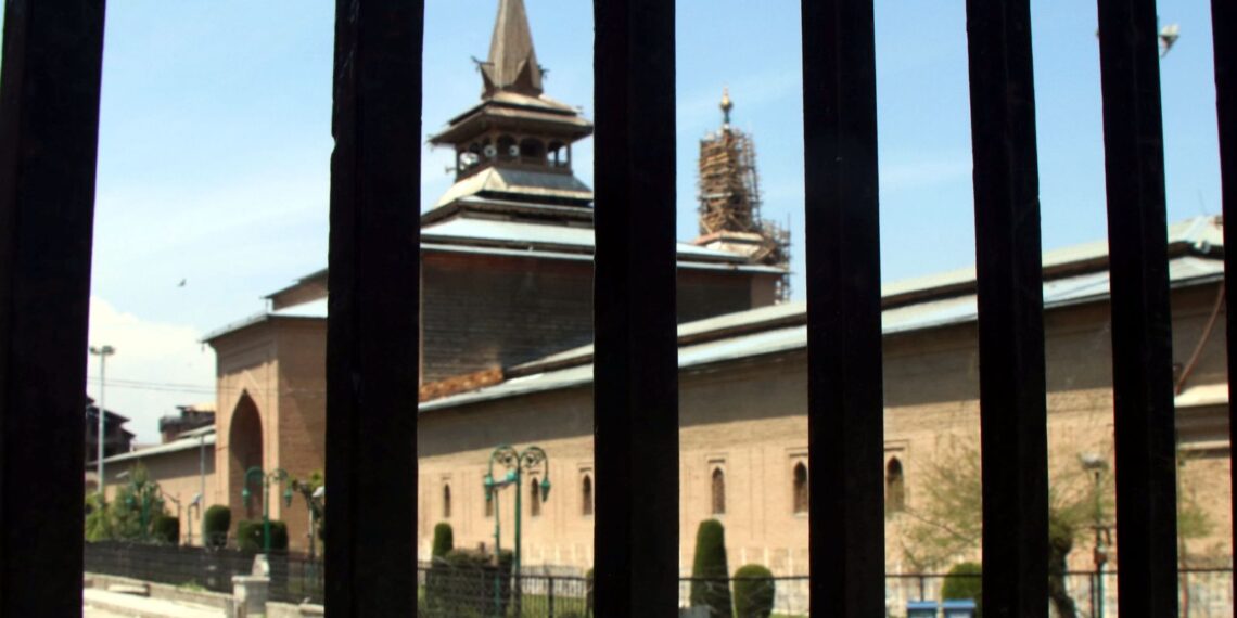 Historic Jamia Masjid in Srinagar remain closed and no prayers were allowed by authorities as COVID-19 restrictions were eased in Kashmir