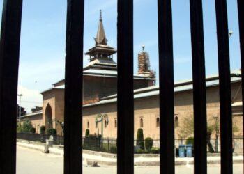 Historic Jamia Masjid in Srinagar remain closed and no prayers were allowed by authorities as COVID-19 restrictions were eased in Kashmir