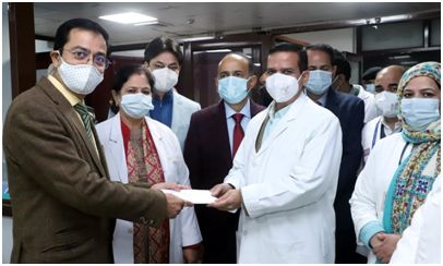 ACS H&ME visits GMC Jammu, inaugurates oxygen plant