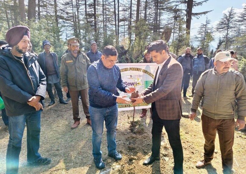ADC Bhaderwah leads plantation drive at Village Domanda