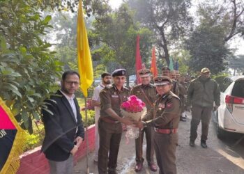 ADGP Armed visits JKAP 8th Bn,Reviews operational & Administrative functioning