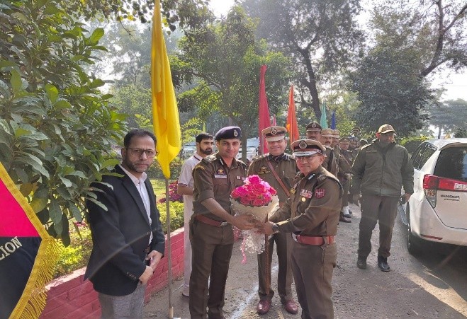 ADGP Armed visits JKAP 8th Bn,Reviews operational & Administrative functioning