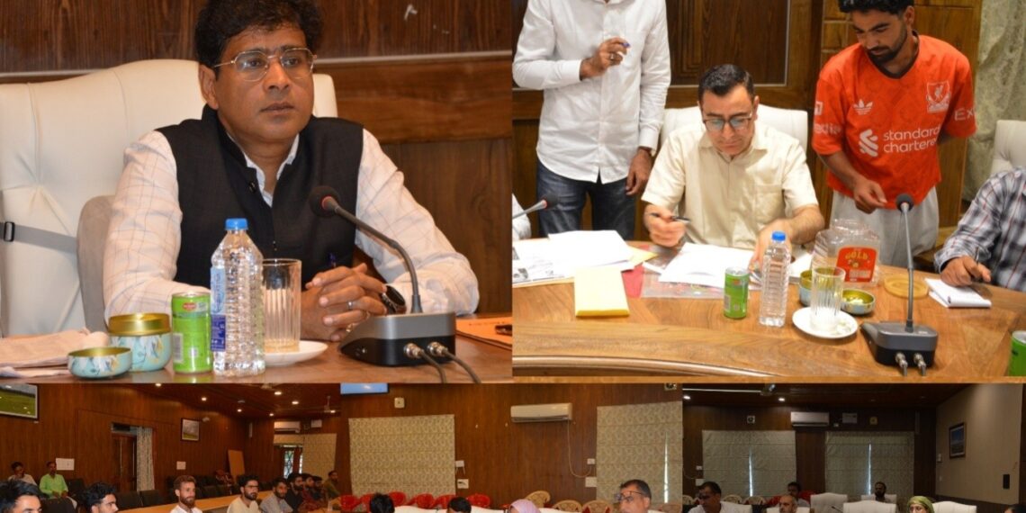 ADDC Bandipora reviews Developmental Works in Gurez