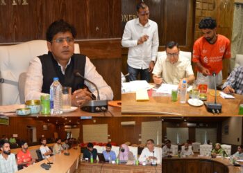 ADDC Bandipora reviews Developmental Works in Gurez