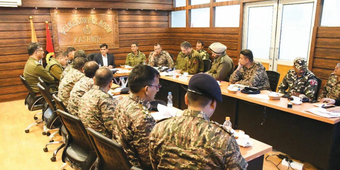 ADGP L&O reviews election preparedness at a high level meeting at PCR Srinagar