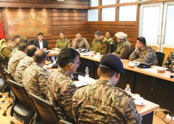 ADGP L&O reviews election preparedness at a high level meeting at PCR Srinagar