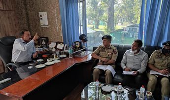 ADGP Security visits SK Stadium Sonwar, Reviews preparation for I-Day Celebrations