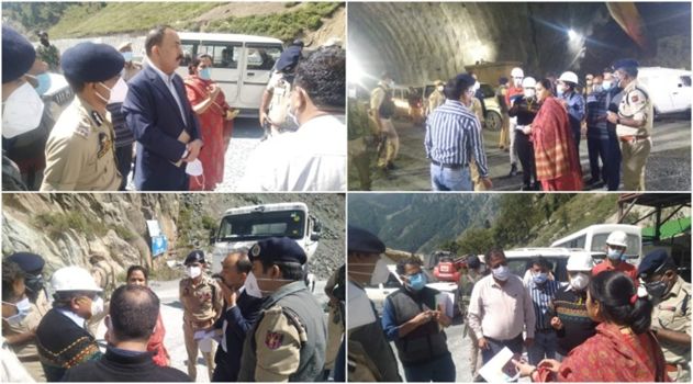 ADGP security, IGP Kashmir, DC G’bal visits Sonamarg