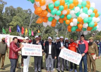 ADGP Armed inaugurated U-19 Cricket Tournament at Jammu