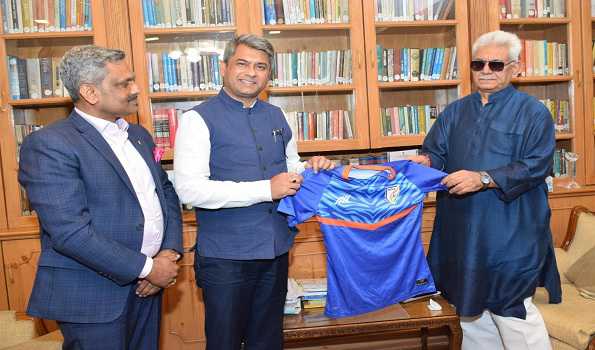 AIFF chief discusses roadmap for football activities in J&K with LG