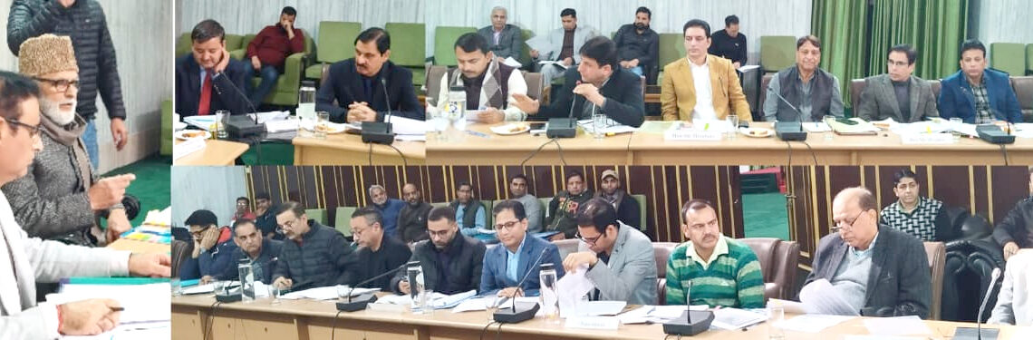 NC MLA Sr Sagar chairs meeting of Committee on Public Undertakings